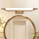 DecorBites™ Modernist LED Gold Tube Metal Vanity Wall Lamp in Natural Light - 21.5"/25.5"/29.5" Wide