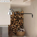 DecorBites™ Modernist Metallic Bowl Wall Sconce with 1 Light - Black/White Fixture for Bedroom Lighting
