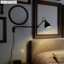 DecorBites™ Modernist Metallic Bowl Wall Sconce with 1 Light - Black/White Fixture for Bedroom Lighting