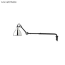 DecorBites™ Modernist Metallic Bowl Wall Sconce with 1 Light - Black/White Fixture for Bedroom Lighting