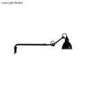 DecorBites™ Modernist Metallic Bowl Wall Sconce with 1 Light - Black/White Fixture for Bedroom Lighting