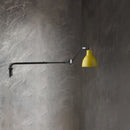 DecorBites™ Modernist Metallic Bowl Wall Sconce with 1 Light - Black/White Fixture for Bedroom Lighting