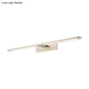 Modernist silver metal wall sconce lamp – living room led light
