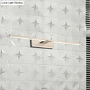 Modernist silver metal wall sconce lamp – living room led light