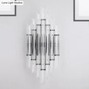 Modernist style black & clear acrylic wall light living room 110v-120v