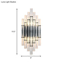 Modernist style black & clear acrylic wall light living room 110v-120v
