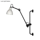 Modernist style black & white adjustable wall light dining room