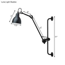 Modernist style black & white adjustable wall light dining room