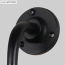 Modernist style black & white adjustable wall light dining room