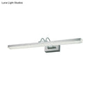 Modernist wall light with crystal led detail – bedroom vanity sconce