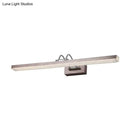 Modernist wall light with crystal led detail – bedroom vanity sconce