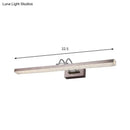 Modernist wall light with crystal led detail – bedroom vanity sconce