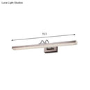 Modernist wall light with crystal led detail – bedroom vanity sconce