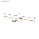 Modernist wall light with crystal led detail – bedroom vanity sconce