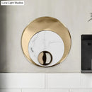 Modernist white & black led sconce lighting bedroom wall mirror