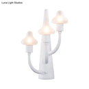 Modernist white ceramic mushroom opal glass sconce living room light
