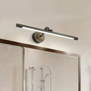 Modish black & brass swing arm wall lamp bathroom vanity mirror light