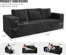 Modular Sectional Sofa With Deep Memory Foam Comfort