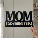 Custom Metal Wall Art - Personalized Mom Name Sign