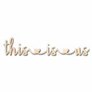 Mother's Day Craft Unfinished Wood Cutout "This is Us" Script Font DIY handmade Gift
