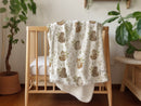 Retro Ocean Life - Vintage Baby Blanket