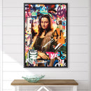 Mona Lisa Collage Canvas