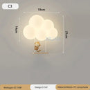 Monkey decorbites cloud cartoon wall lamp for nursery bedroom