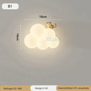 Monkey decorbites cloud cartoon wall lamp for nursery bedroom