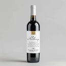 Monogram Anniversary Milestone Wine Label