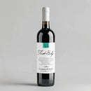 Monogram Baby Milestone Wine Label