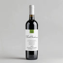 Monogram Christmas Milestone Wine Label