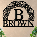 Monogram in Sun w Name Sign