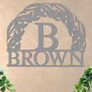 Monogram in Sun w Name Sign