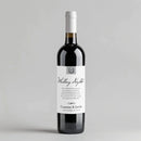 Monogram Wedding Milestone Wine Label