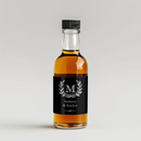 Monogram Wreath Black Mini Liquor Label