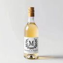 Monogram Wreath Mini Wine Label