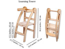 Montessori Foldable Toddler Tower: Safe Eco Learning Stool