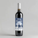 Moon Lit Christmas Wine Label