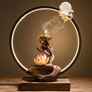 Moonlit Incense Burner Table Lamp