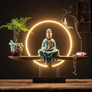 Moonlit Incense Burner Table Lamp