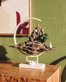 Moonlit Incense Burner Table Lamp