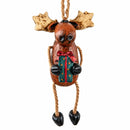Moose with Gift Box Ornament | Bert Anderson Collection