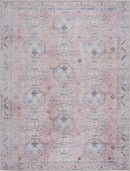 Morcott Peach Washable Area Rug