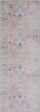Morcott Peach Washable Area Rug