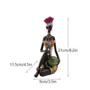 DecorBites™ Black Women Resin Art Figures for Home Decor and Statues