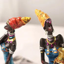 DecorBites™ Black Women Resin Art Figures for Home Decor and Statues