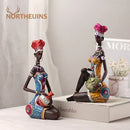 DecorBites™ Black Women Resin Art Figures for Home Decor and Statues