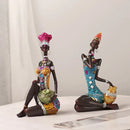 DecorBites™ Black Women Resin Art Figures for Home Decor and Statues