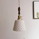 Mosaic brass and wood pendant light ceramic copper led kitchen