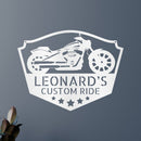Custom Metal Wall Art - Personalized Biker Sign